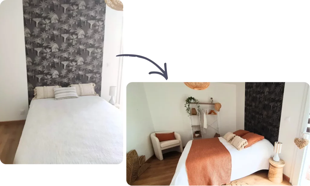 home staging chambre décoration intérieur