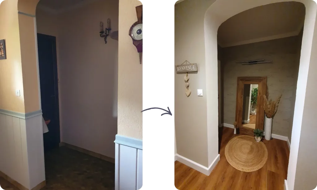 home staging entrée décoratrice intérieur pornic